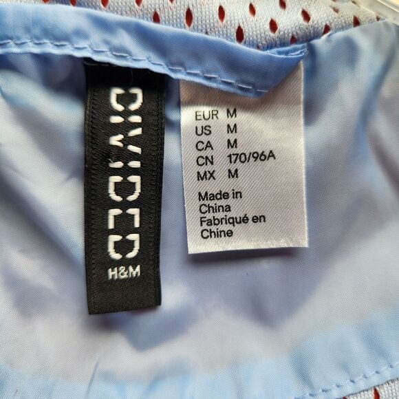 Divided H & M Jacket Womens Medium Full Zip Hood Colorful Vintage Windbreaker - Picture 4 of 5